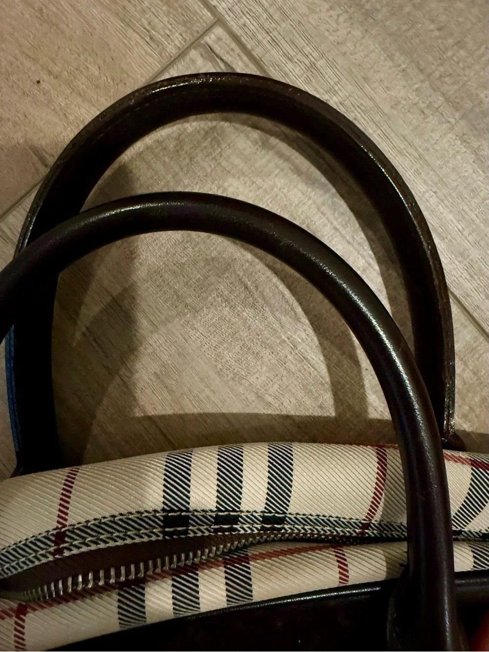Burberry Y2K Check Nylon Bowler Medium